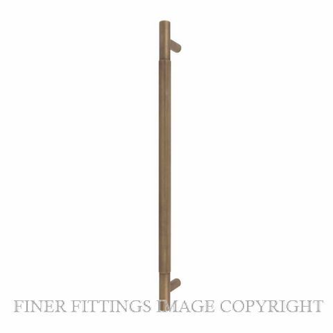 WINDSOR 8354 - 8360 RB LINEAR KNURL PULL HANDLES ROMAN BRASS