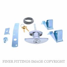 LENLOK LTH-FF-C4-KIT FRONT FIX GARAGE DOOR KIT CHROME PLATE