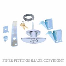 LENLOCK LTH-RF-C4-KIT REAR FIX GARAGE DOOR KIT CHROME PLATE