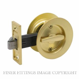 GAINSBOROUGH 395SBC CAVITY DOOR LOCK PRIVACY SATIN BRASS