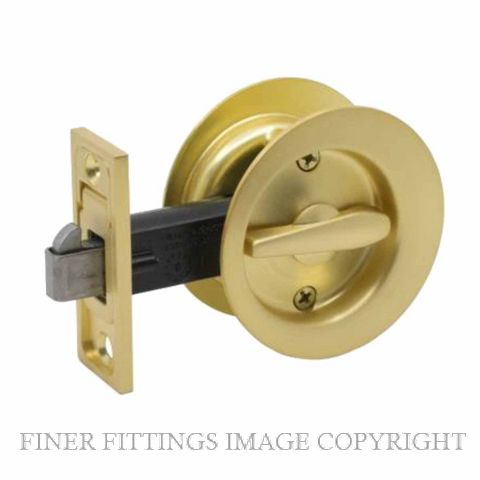 GAINSBOROUGH 395SBC CAVITY DOOR LOCK PRIVACY SATIN BRASS