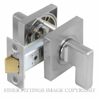 WINDSOR 9096 SC MINI TURN LATCH SET - 60MM B/S  SQ. ROSE SATIN CHROME