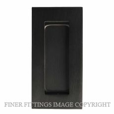 WINDSOR 5242 BLK SQUARE CONCEALED FIX FLUSHPULL 102X51MM MATT BLACK