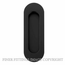 WINDSOR 5241 BLK OVAL CONCEALED FIX FLUSHPULL 120X40MM MATT BLACK