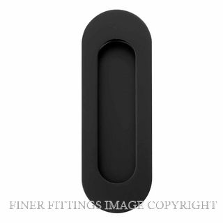 WINDSOR 5241 BLK OVAL CONCEALED FIX FLUSHPULL 120X40MM MATT BLACK