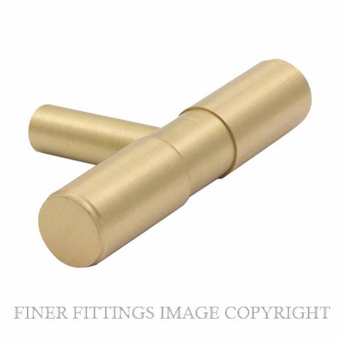 WINDSOR 6520-MSB PLANAR T BAR CABINET KNOB MATT SATIN BRASS