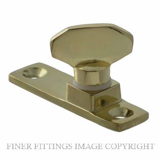 MILES NELSON 035BR QUADRANT SCREW AND BASE POLISHED BRASS