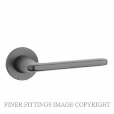 ENGER BL6059RS7 STILE UTA LEVER HANDLE ON ROUND ROSE R SLIM 7MM BL BLACK