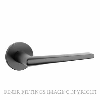 ENGER BL6054RS7 STILE SALTA LEVER HANDLE ON ROUND ROSE R SLIM 7MM BL BLACK