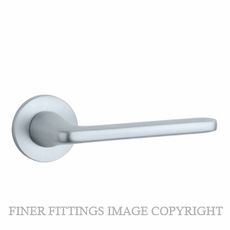 ENGER BSC6059RS7 STILE UTA LEVER HANDLE ON ROUND ROSE R SLIM 7MM BSC BRUSHED SATIN CHROME