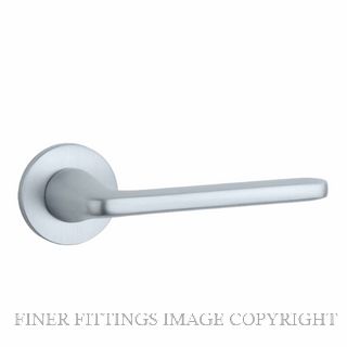 ENGER BSC6059RS7 STILE UTA LEVER HANDLE ON ROUND ROSE R SLIM 7MM BSC BRUSHED SATIN CHROME