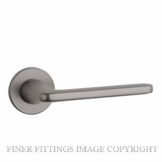 ENGER GN6059RS7 STILE UTA LEVER HANDLE ON ROUND ROSE R SLIM 7MM GN GRAPHITE NICKEL