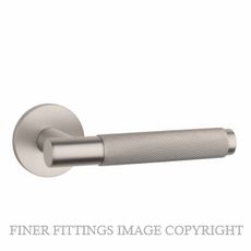 ENGER MSBN6050RS7AT AT APRILE MOLINIA KNURLED LEVER ON ROUND ROSE R SLIM 7MM MSBN MATT SATIN BRUSHED NICKEL