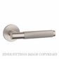 ENGER MSBN6050RS7AT AT APRILE MOLINIA KNURLED LEVER ON ROUND ROSE R SLIM 7MM MSBN MATT SATIN BRUSHED NICKEL