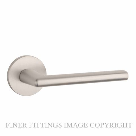 ENGER MSBN6053RS7AT AT APRILE KALMIA LEVER ON ROUND ROSE R SLIM 7MM MSBN MATT SATIN BRUSHED NICKEL