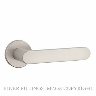 ENGER MSBN6055RS7AS AS APRILE ALORA LEVER HANDLE ON ROUND ROSE R SLIM 7MM MSBN MATT SATIN BRUSHED NICKEL