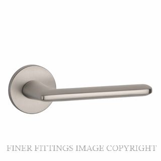 ENGER MSBN6058RS7 STILE AVA LEVER HANDLE ON ROUND ROSE R SLIM 7MM MSBN MATT SATIN BRUSHED NICKEL