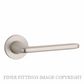 ENGER MSBN6059RS7 STILE UTA LEVER HANDLE ON ROUND ROSE R SLIM 7MM MSBN MATT SATIN BRUSHED NICKEL