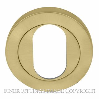 WINDSOR 8189O MSB OVAL ESCUTCHEON - 50MM ROSE MATT SATIN BRASS