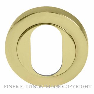 WINDSOR 8189O PB OVAL ESCUTCHEON - 50MM POLISHED BRASS