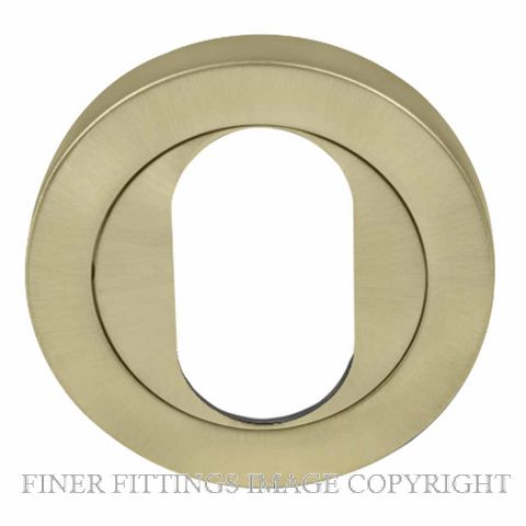 WINDSOR 8189O USB OVAL ESCUTCHEON - 50MM ROSE UNLACQUERED SATIN BRASS