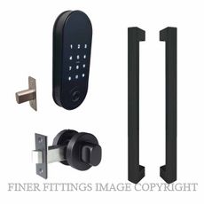MILES NELSON MN8000BLK DOORBOT-HANDLE DEADBOLT KITSET