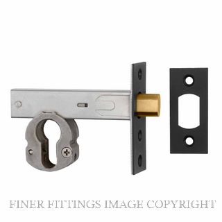 IVER 22152 DEADBOLT EURO 60MM MATT BLACK