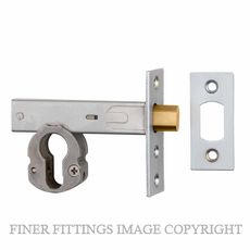 IVER 22153 DEADBOLT EURO 60MM BRUSHED CHROME