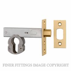IVER 22155 DEADBOLT EURO 60MM BRUSHED BRASS