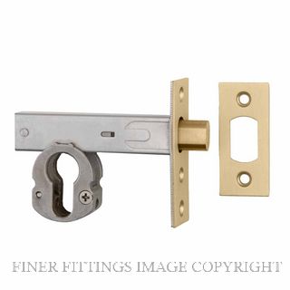 IVER 22160 DEADBOLT EURO 60MM BRUSHED GOLD