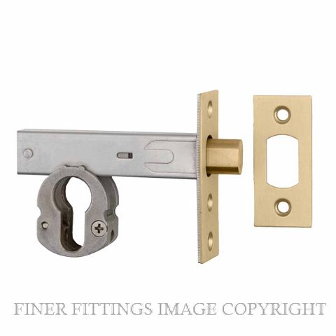 IVER 22160 DEADBOLT EURO 60MM BRUSHED GOLD