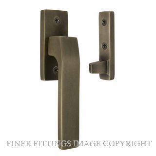 WINDSOR 5343 RB QUBE WINDOW FASTENER ROMAN BRASS