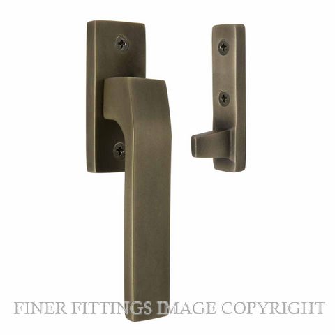 WINDSOR 5343 RB QUBE WINDOW FASTENER ROMAN BRASS