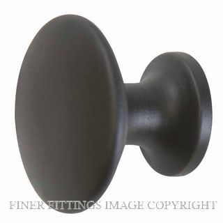 WINDSOR 6200 25MM BRASS KNOB BUTTON STYLE DARK ROMAN BRASS