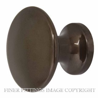 WINDSOR 6200 25MM BRASS KNOB BUTTON STYLE ANTIQUE BRONZE