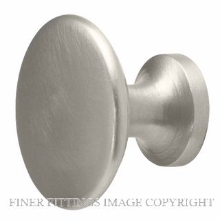 WINDSOR 6200 25MM BRASS KNOB BUTTON STYLE BRUSHED NICKEL