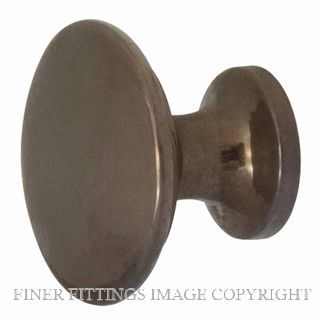 WINDSOR 6200 25MM BRASS KNOB BUTTON STYLE NATURAL BRONZE