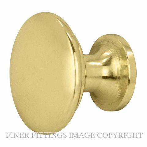 WINDSOR 6200 - 6202 UB CABINET KNOBS UNLACQUERED BRASS