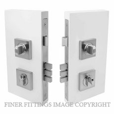WINDSOR 1184 SC DOUBLE TURN LOCK SQUARE 60MM SATIN CHROME