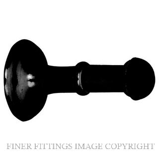 WINDSOR 5090 BLK 73MM DOORSTOP CONCEALED SKIRTING FIX MATT BLACK