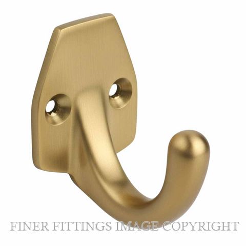 DRAKE & WRIGLEY 1077 SB COAT HOOK SATIN BRASS