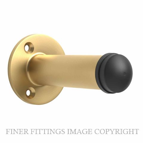DRAKE & WRIGLEY 1086 SB WALL MOUNT DOOR STOP SATIN BRASS