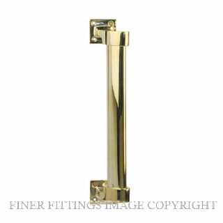 DW 1424 OFFSET PULL HANDLE 250MM POLISHED BRASS