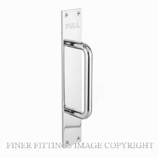 DW 1429 CP GRIP HANDLE PLATE ENGRAVED (PULL) CHROME PLATE