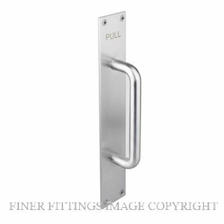 DW 1429 SC GRIP HANDLE PLATE ENGRAVED (PULL) SATIN CHROME
