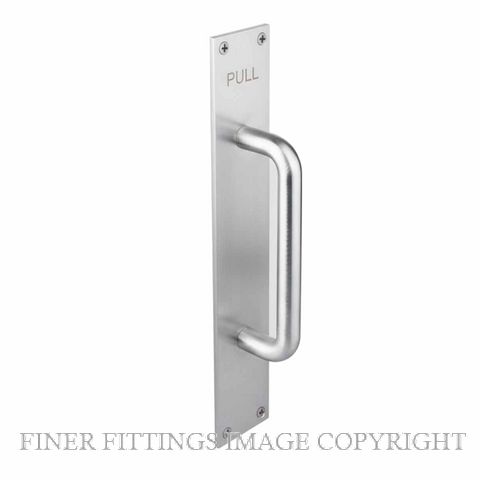 DW 1429 SC GRIP HANDLE PLATE ENGRAVED (PULL) SATIN CHROME