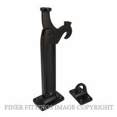 DRAKE & WRIGLEY 1577EXTBLK EXTENDED FLOOR MOUNT LATCHBACK MATT BLACK