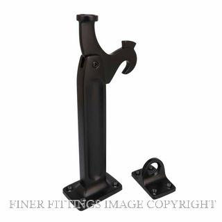 DRAKE & WRIGLEY 1577EXTBLK EXTENDED FLOOR MOUNT LATCHBACK MATT BLACK