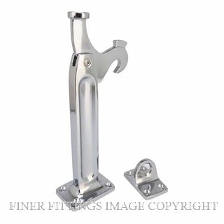 DRAKE & WRIGLEY 1577EXTCP EXTENDED FLOOR MOUNT LATCHBACK CHROME PLATE