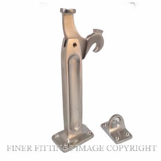 DRAKE & WRIGLEY 1577EXTSNP EXTENDED FLOOR MOUNT LATCHBACK SATIN NICKEL